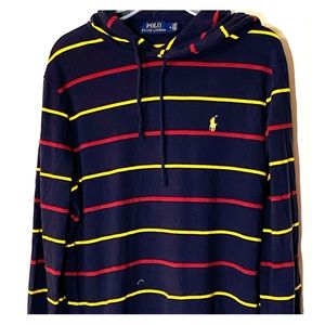 Striped Navy Ralph Lauren Polo Sweater with good
